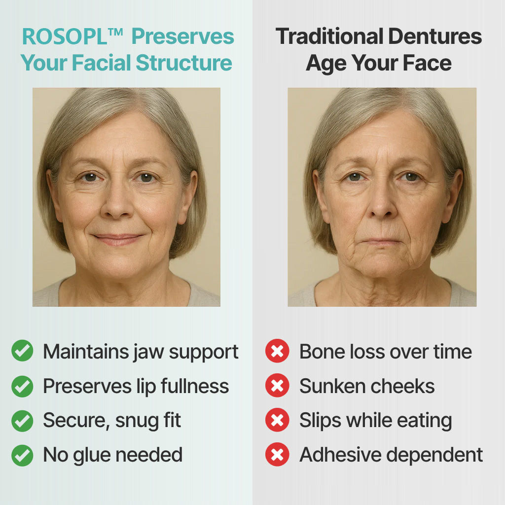 🌎Ends Today: 70% OFF! ROSOPL Custom-Fit Full Functional DenturesMake you more confident