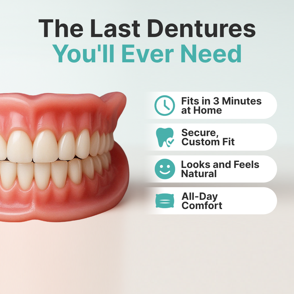 🌎Ends Today: 70% OFF! ROSOPL Custom-Fit Full Functional DenturesMake you more confident