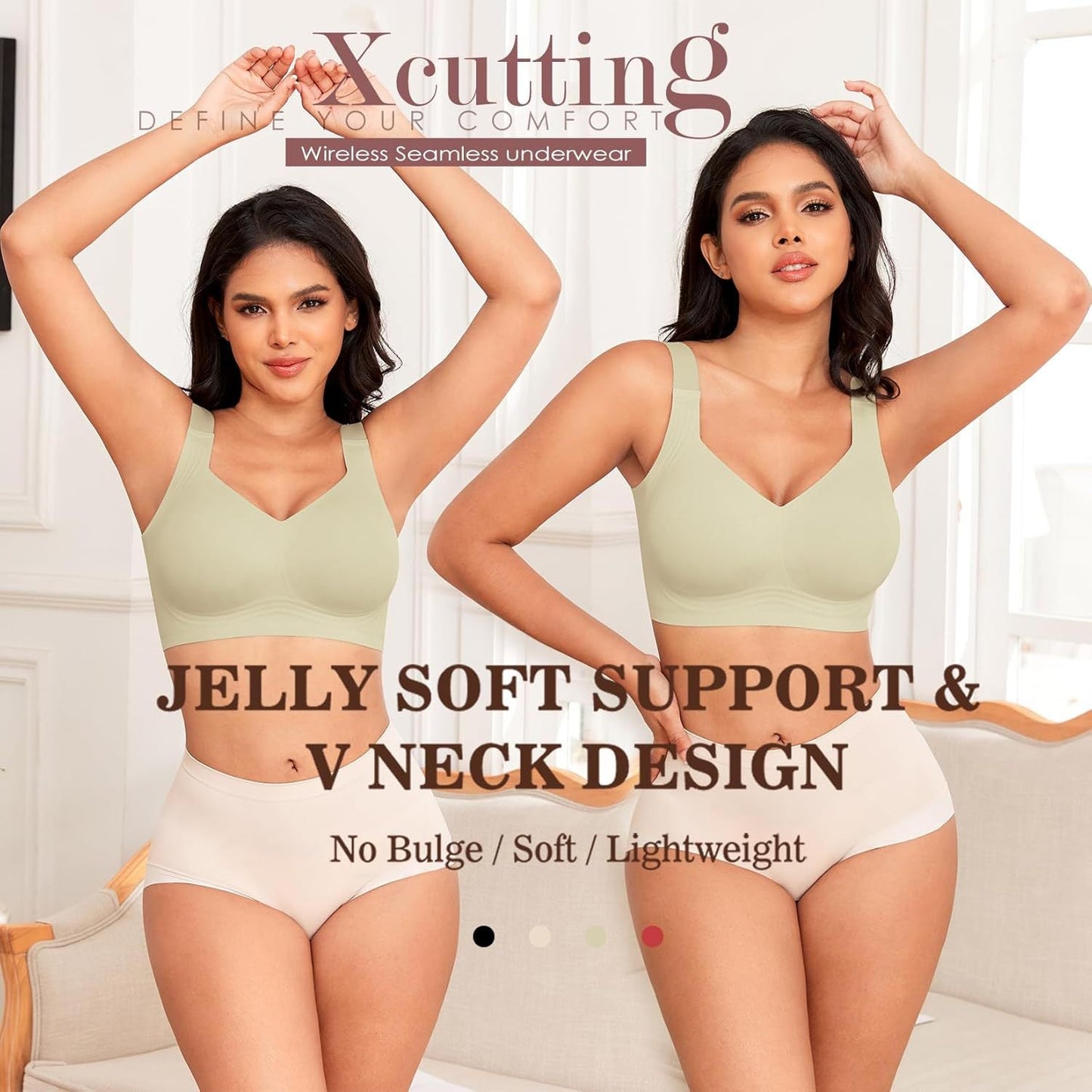 ⏳LAST DAY SALE 50%⚡💖Comfortable Wireless Full Coverage Jelly Smoothing Bra👍No more sagging breasts