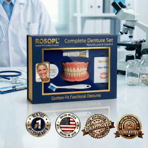 🌎Ends Today: 70% OFF! ROSOPL Custom-Fit Full Functional DenturesMake you more confident