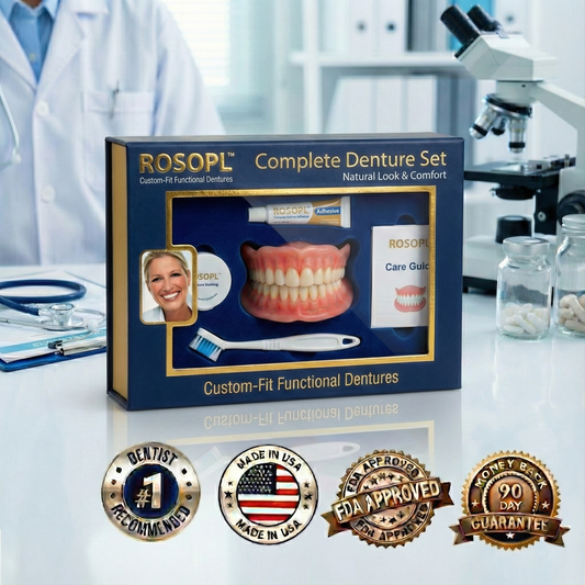 🌎Ends Today: 70% OFF! ROSOPL Custom-Fit Full Functional DenturesMake you more confident