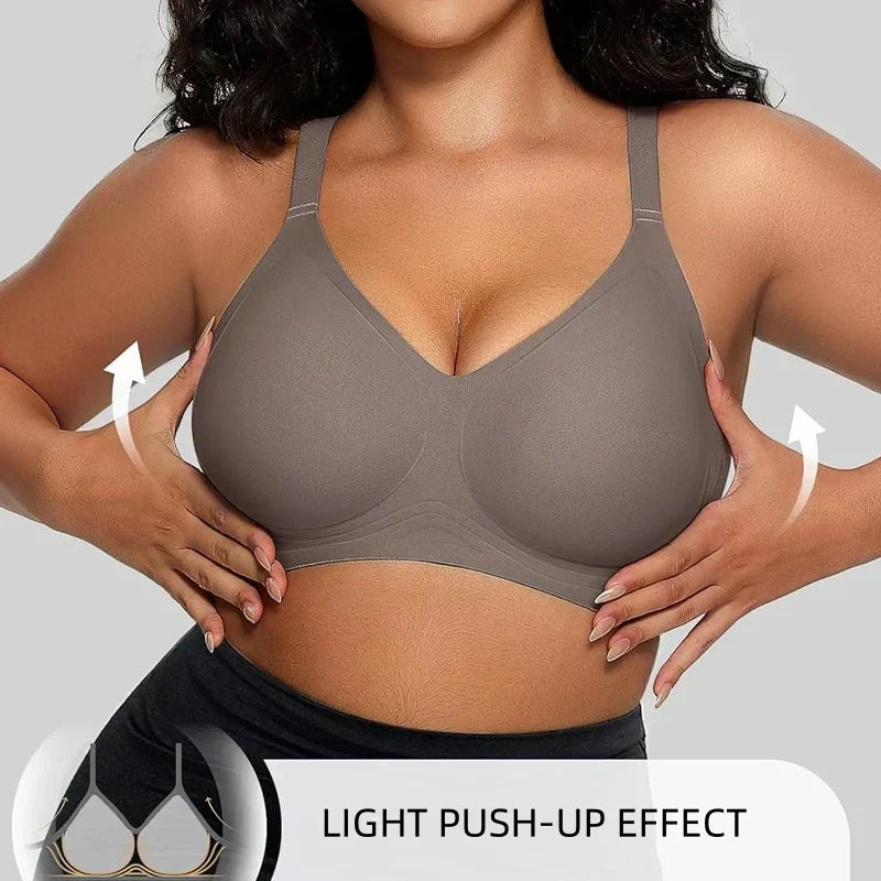 ⏳LAST DAY SALE 50%⚡💖Comfortable Wireless Full Coverage Jelly Smoothing Bra👍No more sagging breasts
